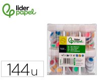 Ojo liderpapel 15 mm blanco con pupila de colores surtidos pack de 144 unidades