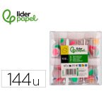 Ojo liderpapel 18 mm blanco con pupila de colores surtidos pack de 108 unidades