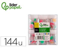 Ojo liderpapel 18 mm blanco con pupila de colores surtidos pack de 108 unidades