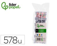 Ojo adhesivo liderpapel tamaños y colores surtidos 5 botes adaptables con 578 unidades