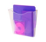 Expositor mural archivo 2000 poliestireno 100% reciclable 1 compartimento din a4 vertical transparente