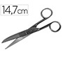 Tijera oficina acero inoxidable 5,7\" 14,7 cm