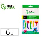 Instrumentos de modelar liderpapel para plastilina caja de 6 piezas surtidas