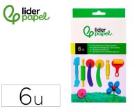 Instrumentos de modelar liderpapel para plastilina caja de 6 piezas surtidas