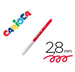 Rotulador carioca joy punta fina 2,8 mm lavable color rojo