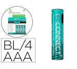 Pila q-connect aaa recargable por usb-c blister de 4 unidades