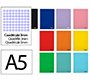 Cuaderno espiral liderpapel a5 smart tapa blanda 80h 75gr cuadro 3mm con margen colores surtidos