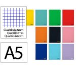 Cuaderno espiral liderpapel a5 smart tapa blanda 80h 75gr cuadro 6mm con margen colores surtidos