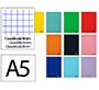 Cuaderno espiral liderpapel a5 smart tapa blanda 80h 75gr cuadro 8mm con margen colores surtidos