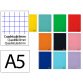 Cuaderno espiral liderpapel din a5 smart tapa blanda 80h 75gr horizontal 8mm con margen colores surtidos