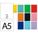 Cuaderno espiral liderpapel a5 smart tapa blanda 80h 75gr liso sin margen colores surtidos