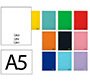 Cuaderno espiral liderpapel a5 smart tapa blanda 80h 75gr liso sin margen colores surtidos