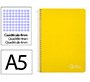 Cuaderno espiral liderpapel a5 witty tapa dura 80h 90gr cuadro 4mm con margen color amarillo