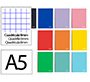 Cuaderno espiral liderpapel a5 witty tapa dura 80h 90gr cuadro 8mm con margen colores surtidos