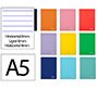 Cuaderno espiral liderpapel a5 witty tapa dura 80h 90gr rayado horizontal 8mm con margen colores surtidos