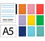 Cuaderno espiral liderpapel a5 witty tapa dura 80h 90gr pauta ancha 3,5mm con margen colores surtidos