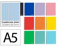 Cuaderno espiral liderpapel a5 witty tapa dura 80h 90gr milimetrado 2mm colores surtidos