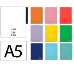 Cuaderno espiral liderpapel a5 witty tapa dura 80h 90gr liso sin margen colores surtidos