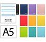 Cuaderno espiral liderpapel a5 witty tapa dura 80h 90gr rayado montessori 5 mm colores surtidos