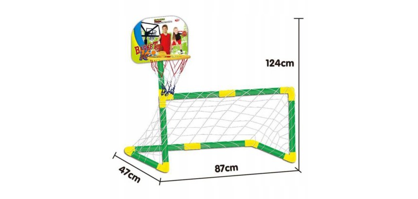 Juego de futbol y baloncesto mjd 2 en 1 +3 años