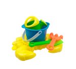 Cubo de playa ao zhi para jugar con la arena set 7 piezas cangrejo