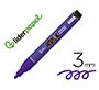 Rotulador liderpapel acrylic base agua todo tipo de superficie punta redonda 3 mm purpura
