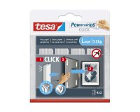 Tira adhesiva tesa powerstrips click hasta 7,2 kg 4x2