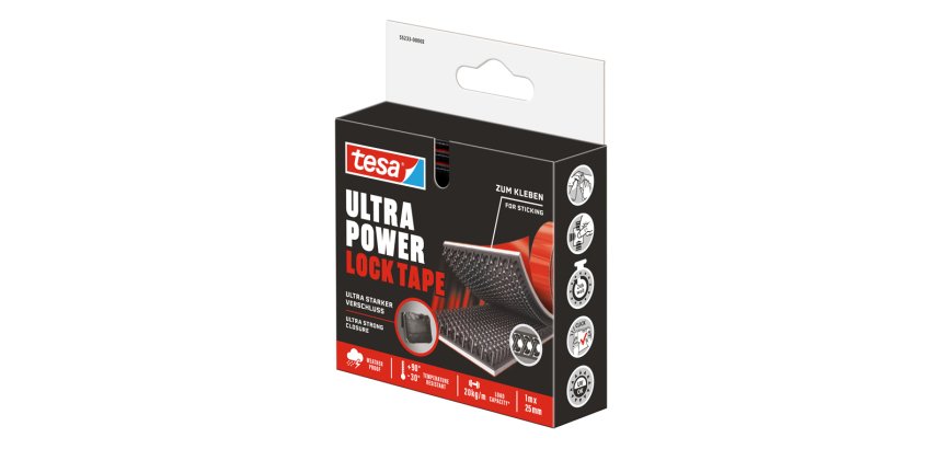 Cinta adhesiva tesa ultra power lock tape 1 m x 25 mm