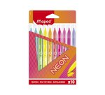 Rotulador maped fluorescente neon caja de 10 unidades colores surtidos