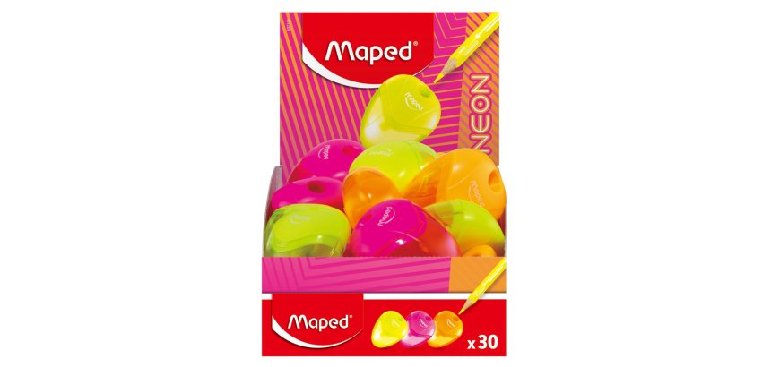Sacapuntas maped plastico igloo 1 uso neon