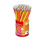 Lapiz de grafito maped neon con goma hb bote de 72 unidades colores surtidos