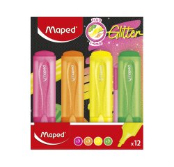 Rotulador maped fluorescente glitter colores surtidos