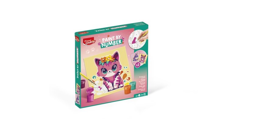 Juego maped creativ pinta por numeros gato/conejo
