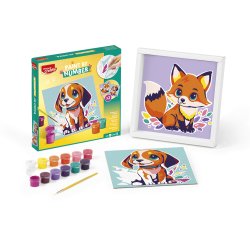 Juego maped creativ pinta por numeros perro/zorro