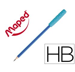 Lapiz de grafito maped hb goma + masticable lapiz topper