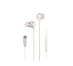 Auricular daewo in-ear con microfono usb tipo-c color blanco