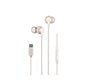 Auricular daewo in-ear con microfono usb tipo-c color blanco