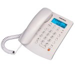 Telefono daewoo sobremesa pantalla retroiluminada manos libres color blanco
