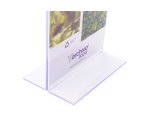 Expositor sobremesa archivo 2000 con forma t poliestireno transparente din a3 horizontal 100x420x305 mm