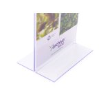 Expositor sobremesa archivo 2000 con forma t poliestireno transparente din a3 horizontal 100x420x305 mm