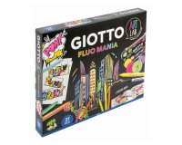 Set creativo giotto art lab fluo mania 21 piezas