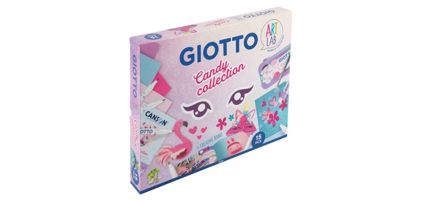 Set creativo giotto art lab candy collection 15 piezas