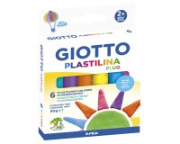 Plastilina giotto fluor caja de 6 unidades colores surtidos