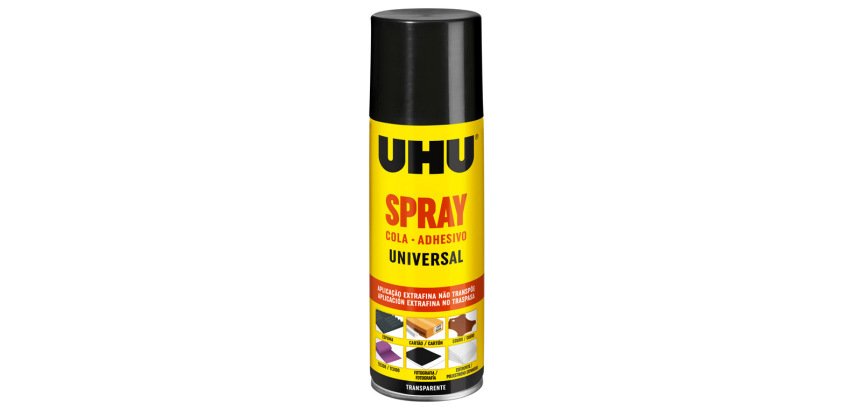 Pegamento uhu spray adhesivo 3 en 1 permanente bote de 200 ml