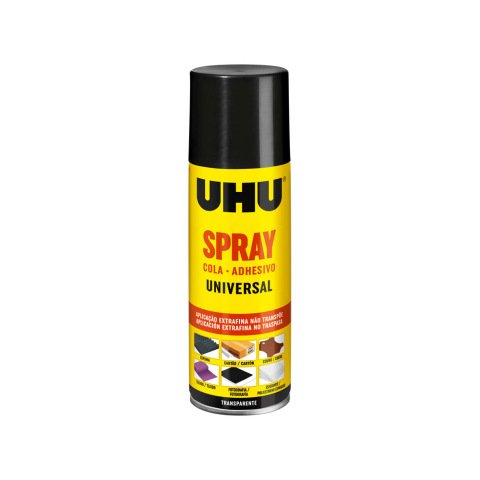 Pegamento uhu spray adhesivo 3 en 1 permanente bote de 200 ml