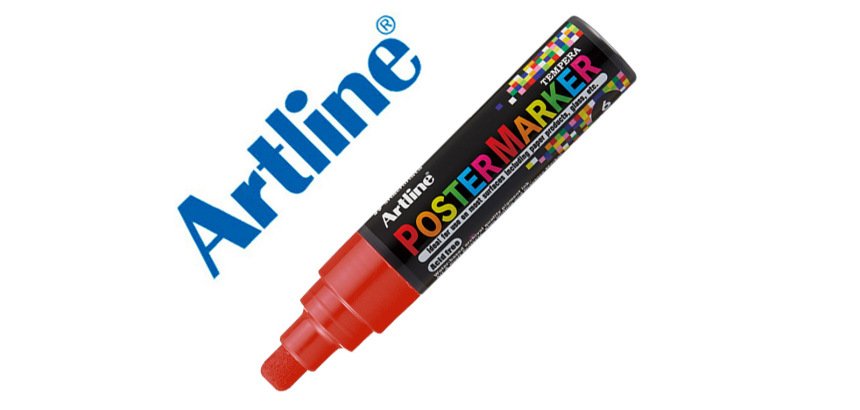 Rotulador artline poster marker epp-6 punta redonda 6 mm color marron