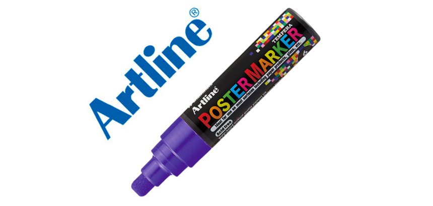 Rotulador artline poster marker epp-6 punta redonda 6 mm color violeta