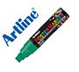 Rotulador artline poster marker epp-12 punta rectangular 12 mm color verde fluor