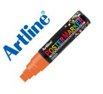 Rotulador artline poster marker epp-12 punta rectangular 12 mm color naranja fluor