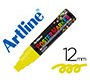 Rotulador artline poster marker epp-12 punta rectangular 12 mm color amarillo fluor